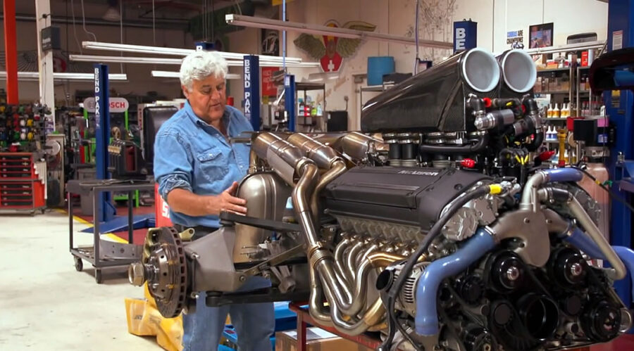 McLaren F1 engine extraction with Jay Leno 17