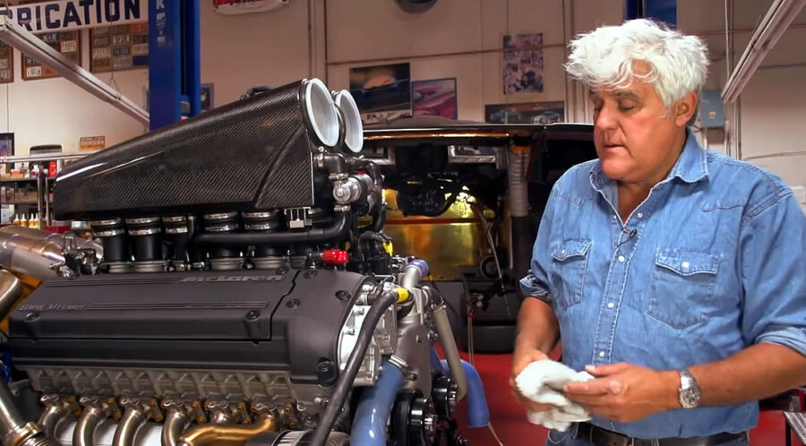 McLaren F1 engine extraction with Jay Leno 06